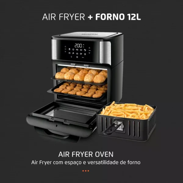 Smart Touch Screen Digital Forno e Fritadeira a Ar - Imagem 4